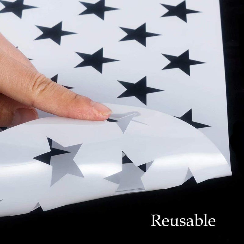 HSIULMY American Flag 50 Star Stencil Template, 6 Pack/3 Sizes Reusable Starfield Stencil for Painting on Wood, Fabric, Paper, Airbrush, Glass and Wall Art, DIY Crafts Design,American Flag Projects - Image 4